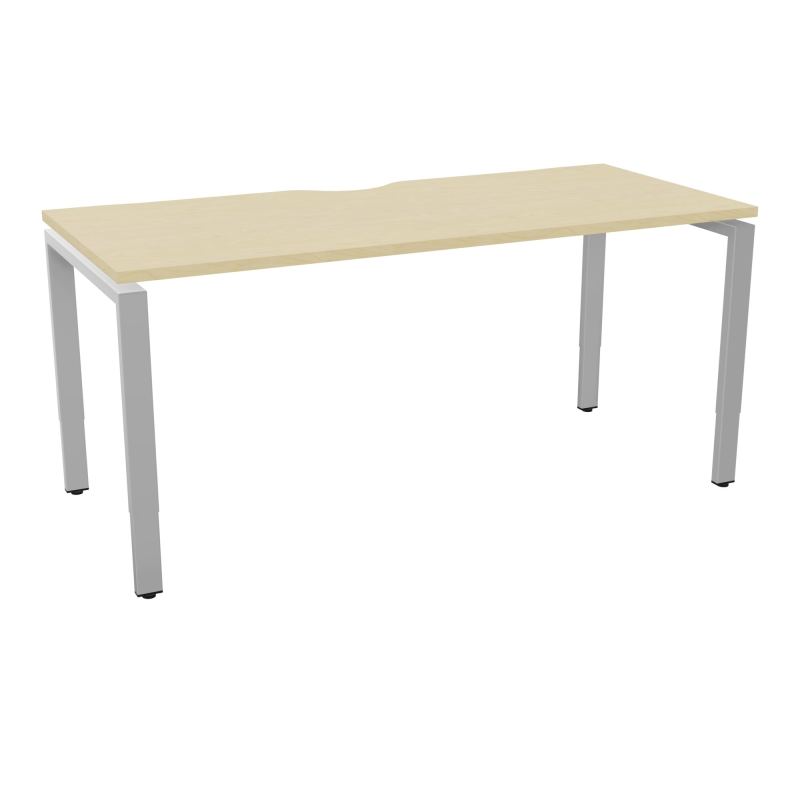 BUR RECT CONECT ECHANCRURE L160XP70CM PIEDS ARCHE RH FIN N8 SA