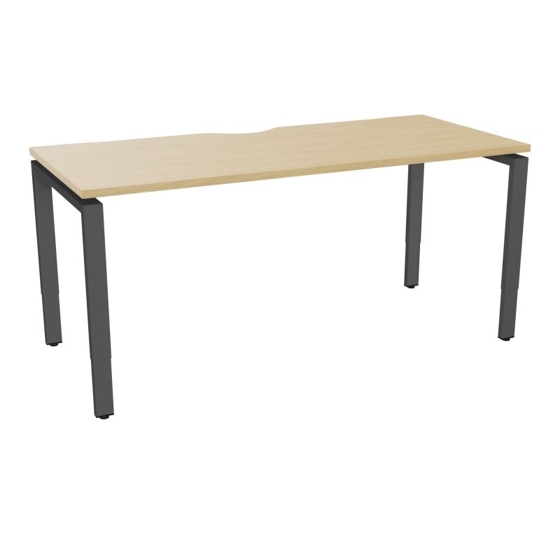 BUR RECT CONECT ECHANCRURE L160XP70CM PIEDS ARCHE RH FIN    R1 SC