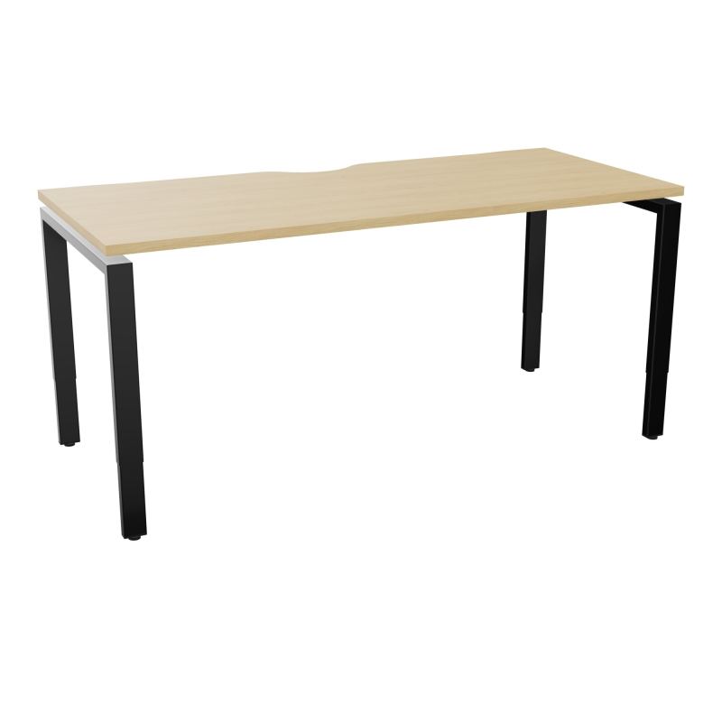 BUR RECT CONECT ECHANCRURE L160XP70CM PIEDS ARCHE RH FIN    R1 SG