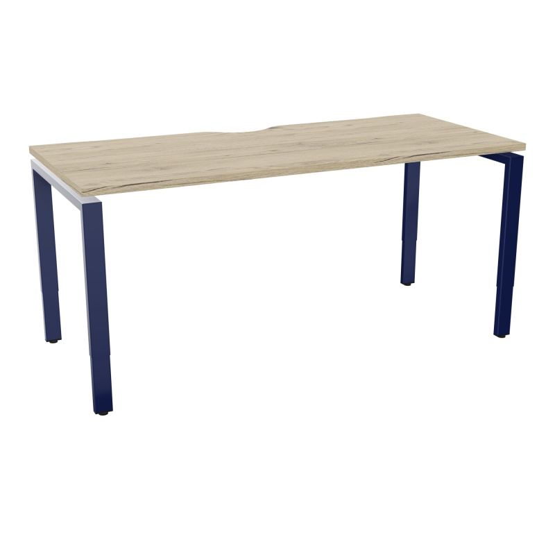 CONECT BUR RECT +ECHANCRURE L160XP70CM DECOR R3 PIEDS ARCHE RH FIN X4