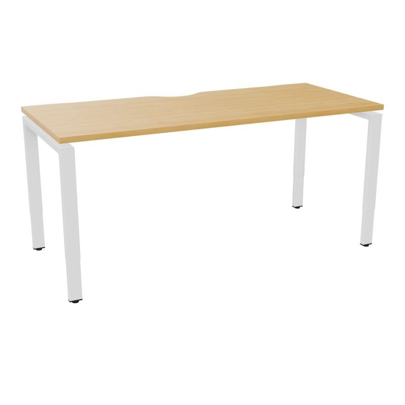 BUR RECT CONECT ECHANCRURE L160XP70CM PIEDS ARCHE RH FIN    R5 ZO