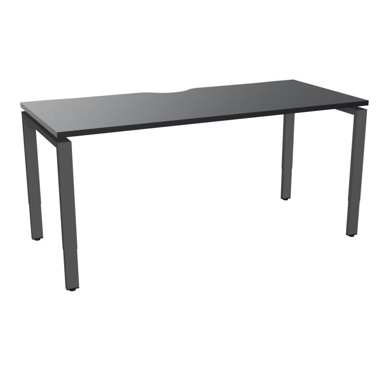 BUR RECT CONECT ECHANCRURE L160XP70CM PIEDS ARCHE RH FIN    R9 SC