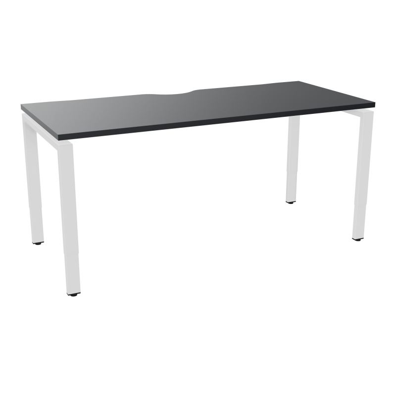 BUR RECT CONECT ECHANCRURE L160XP70CM PIEDS ARCHE RH FIN    R9 SO