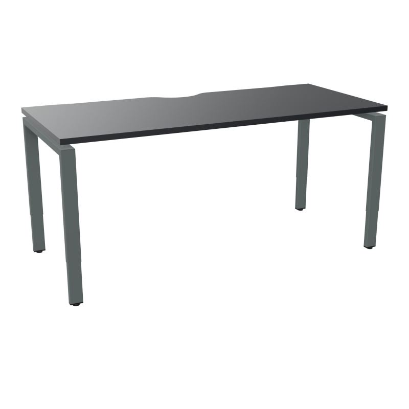 BUR RECT CONECT ECHANCRURE L160XP70CM PIEDS ARCHE RH FIN    R9 SU