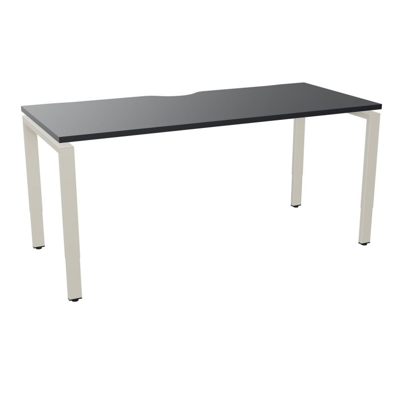 BUR RECT CONECT ECHANCRURE L160XP70CM PIEDS ARCHE RH FIN    R9 ZC