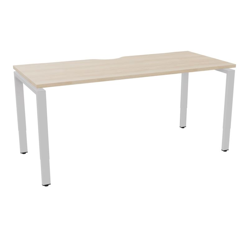 CONECT BUR RECT +ECHANCRURE L160XP70CM DECOR RZ PIEDS ARCHE RH FIN SD
