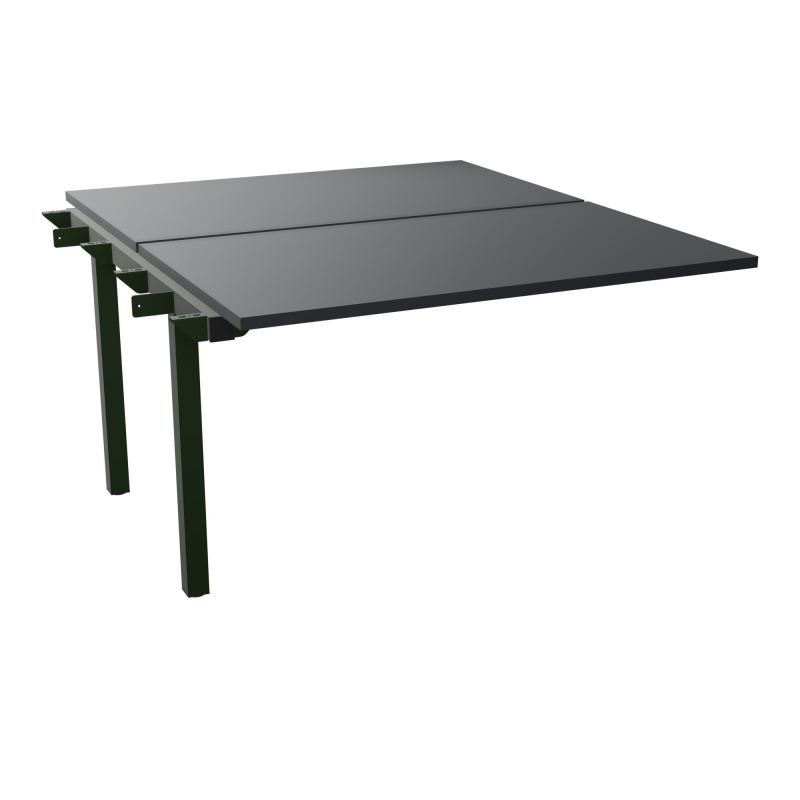 BUR BENCH SUIVANT CONECT L120XP142CM-2 PL 25MM -PIET ARCHE RECT FX    R9 ST