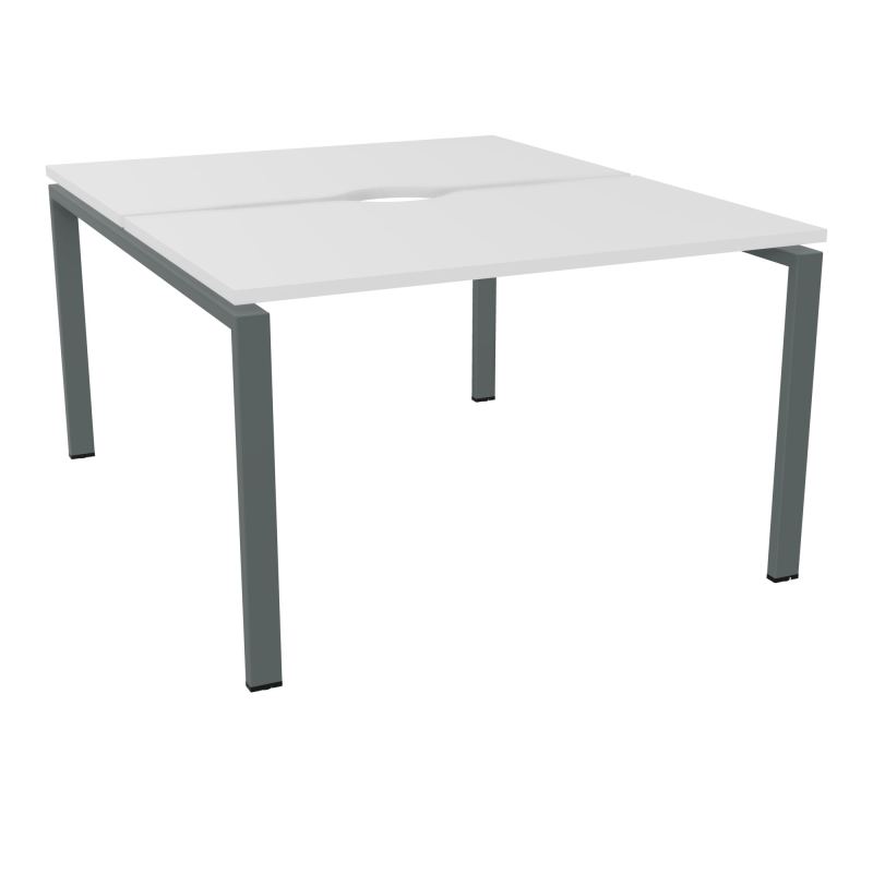CONECT BUR BENCH L120XP142CM-2 PL+ECHANCRURE 25MM MG-PIET ARCHE RECT FX SU