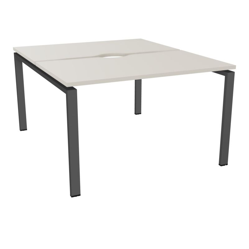 BUR BENCH CONECT L120XP142CM-2 PL+ECHANCRURE 25MM -PIET ARCHE RECT FX N5 SC