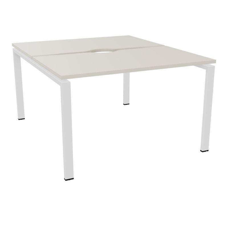BUR BENCH CONECT L120XP142CM-2 PL+ECHANCRURE 25MM -PIET ARCHE RECT FX N5 SO