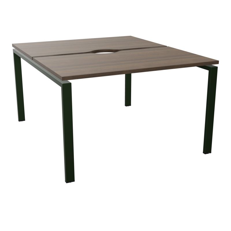 BUR BENCH CONECT L120XP142CM-2 PL+ECHANCRURE 25MM -PIET ARCHE RECT FX N6 ST