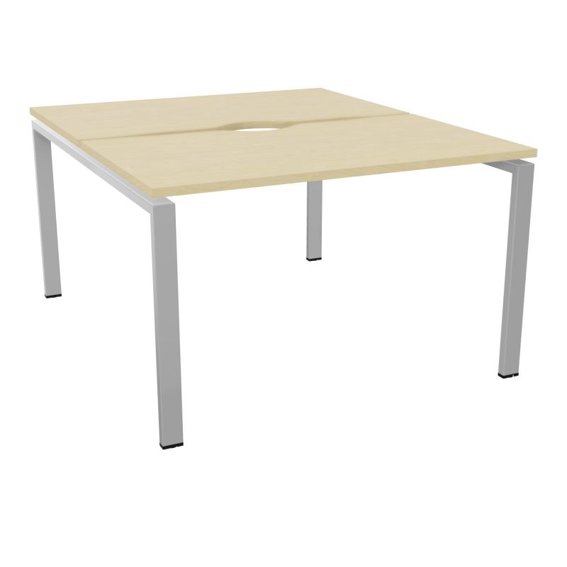 BUR BENCH CONECT L120XP142CM-2 PL+ECHANCRURE 25MM -PIET ARCHE RECT FX N8 SA