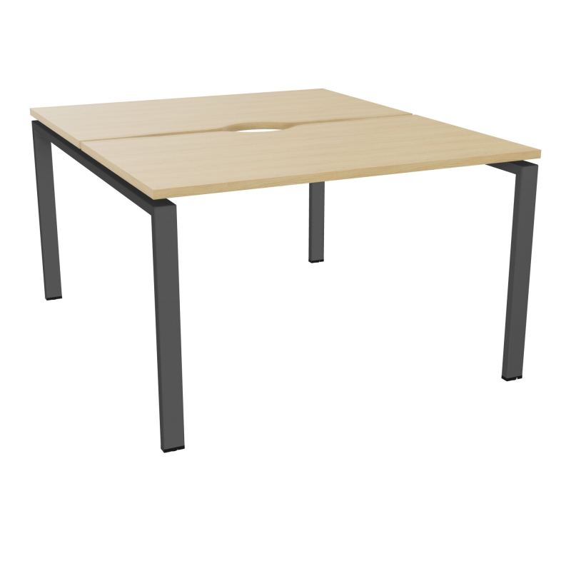 BUR BENCH CONECT L120XP142CM-2 PL+ECHANCRURE 25MM -PIET ARCHE RECT FX    R1 SC