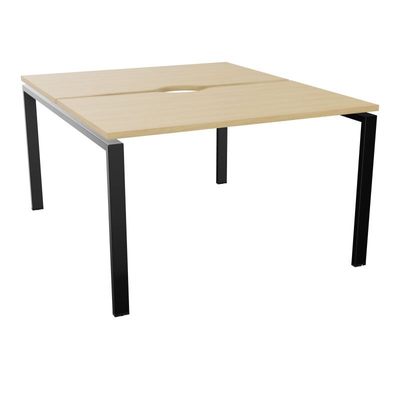 BUR BENCH CONECT L120XP142CM-2 PL+ECHANCRURE 25MM -PIET ARCHE RECT FX    R1 SG