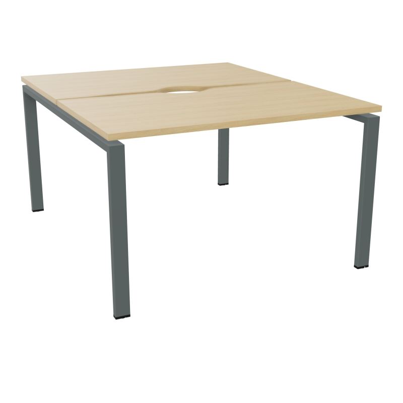 BUR BENCH CONECT L120XP142CM-2 PL+ECHANCRURE 25MM -PIET ARCHE RECT FX    R1 SU