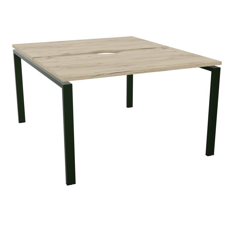 BUR BENCH CONECT L120XP142CM-2 PL+ECHANCRURE 25MM -PIET ARCHE RECT FX R3 ST
