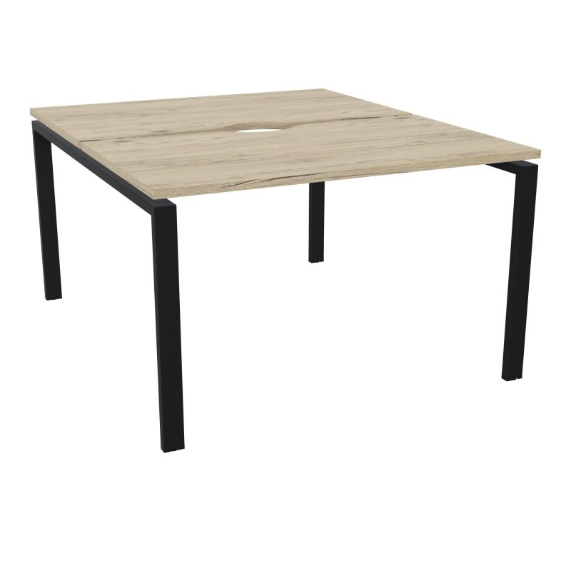 CONECT BUR BENCH L120XP142CM-2 PL+ECHANCRURE 25MM R3-PIET ARCHE RECT FX ZP