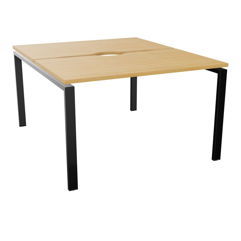 BUR BENCH CONECT L120XP142CM-2 PL+ECHANCRURE 25MM -PIET ARCHE RECT FX    R5 SG