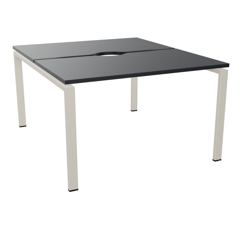BUR BENCH CONECT L120XP142CM-2 PL+ECHANCRURE 25MM -PIET ARCHE RECT FX    R9 ZC