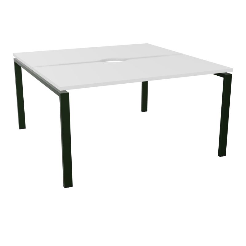 BUR BENCH CONECT L140XP142CM-2 PL+ECHANCRURE 25MM -PIET ARCHE RECT FX MG ST