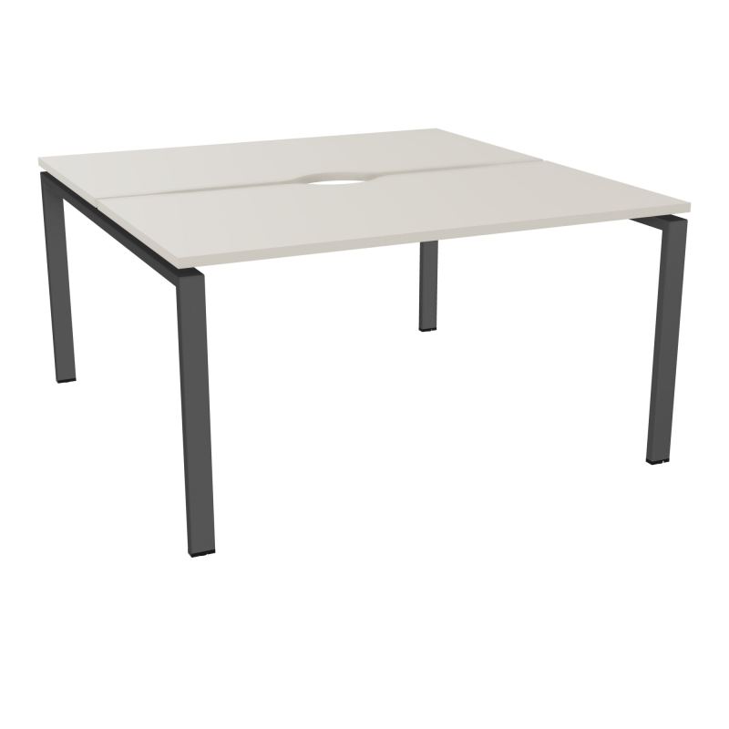 BUR BENCH CONECT L140XP142CM-2 PL+ECHANCRURE 25MM -PIET ARCHE RECT FX N5 SC