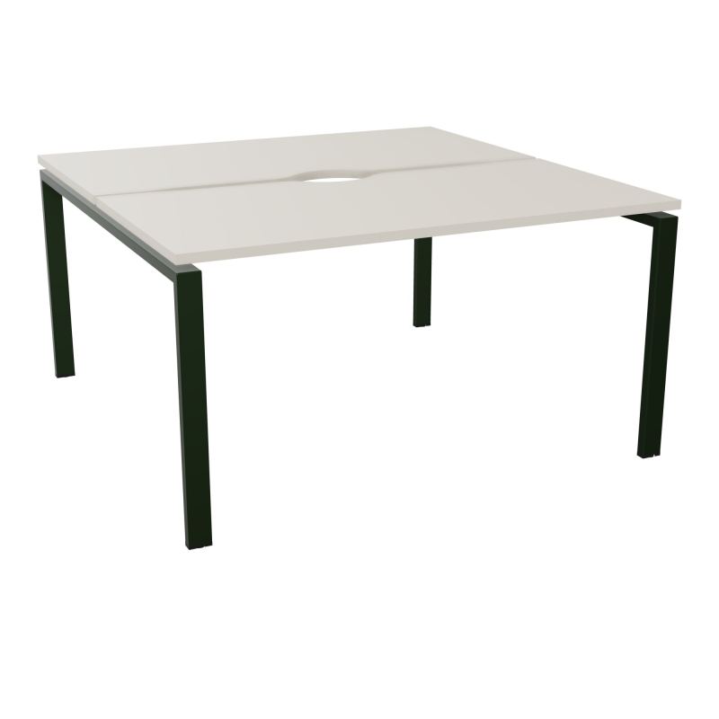 BUR BENCH CONECT L140XP142CM-2 PL+ECHANCRURE 25MM -PIET ARCHE RECT FX N5 ST