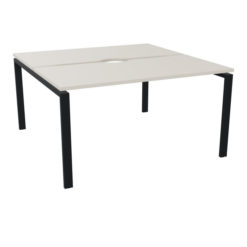 BUR BENCH CONECT L140XP142CM-2 PL+ECHANCRURE 25MM -PIET ARCHE RECT FX N5 ZP