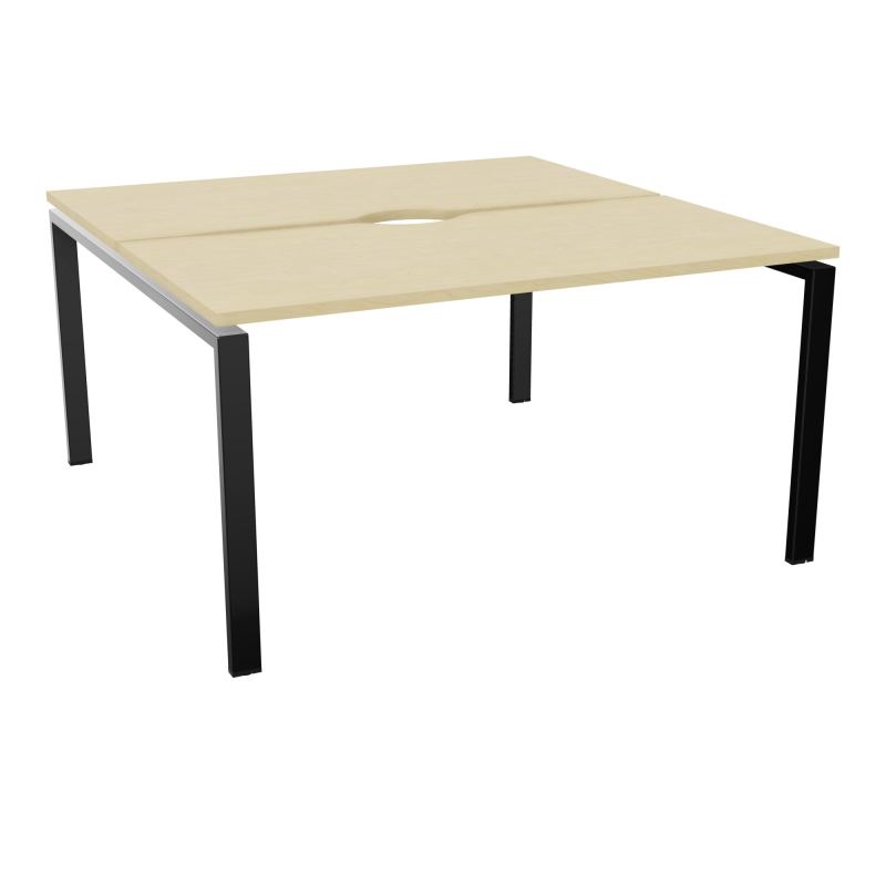BUR BENCH CONECT L140XP142CM-2 PL+ECHANCRURE 25MM -PIET ARCHE RECT FX N8 SG
