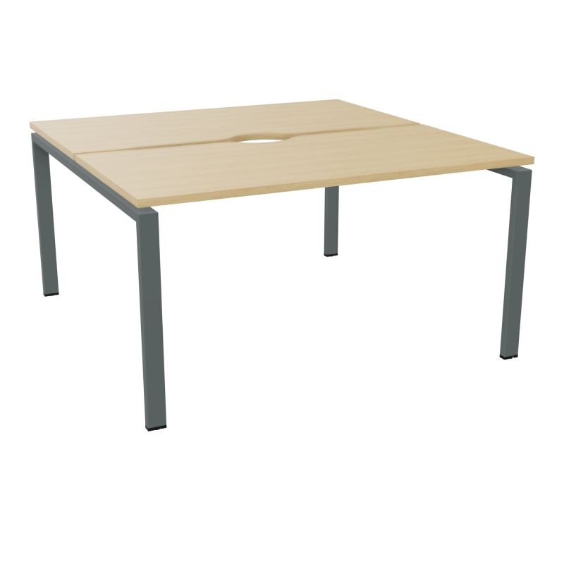 BUR BENCH CONECT L140XP142CM-2 PL+ECHANCRURE 25MM -PIET ARCHE RECT FX    R1 SU
