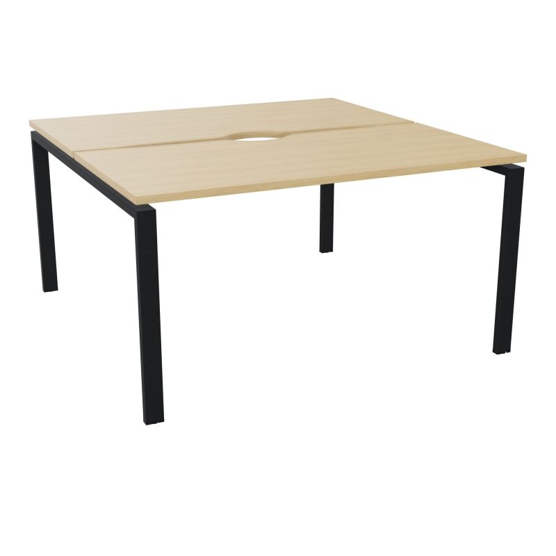 BUR BENCH CONECT L140XP142CM-2 PL+ECHANCRURE 25MM -PIET ARCHE RECT FX    R1 ZP
