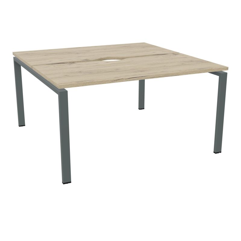 CONECT BUR BENCH L140XP142CM-2 PL+ECHANCRURE 25MM R3-PIET ARCHE RECT FX SU