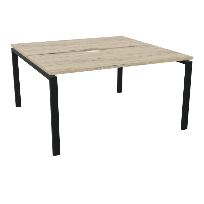 CONECT BUR BENCH L140XP142CM-2 PL+ECHANCRURE 25MM R3-PIET ARCHE RECT FX ZP