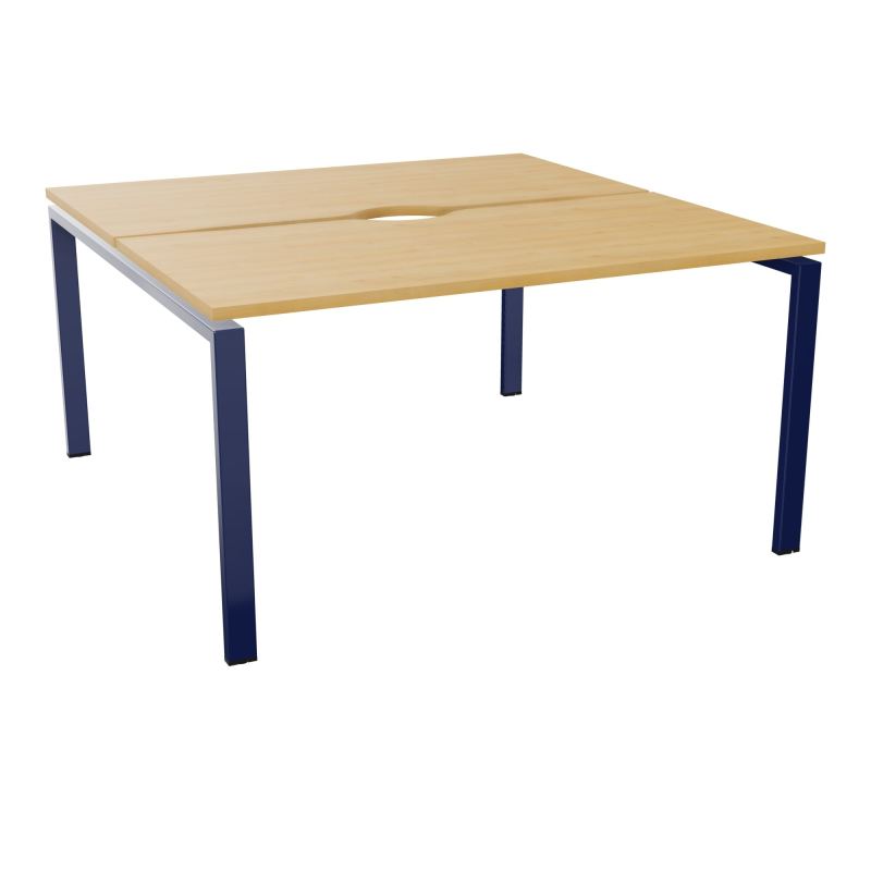 BUR BENCH CONECT L140XP142CM-2 PL+ECHANCRURE 25MM -PIET ARCHE RECT FX    R5 X4