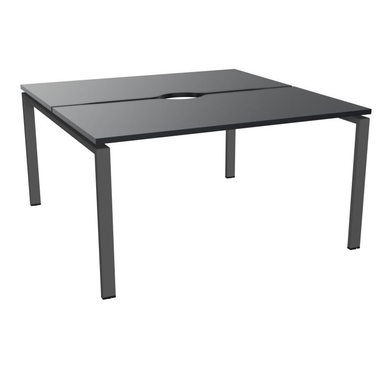 BUR BENCH CONECT L140XP142CM-2 PL+ECHANCRURE 25MM -PIET ARCHE RECT FX    R9 SC