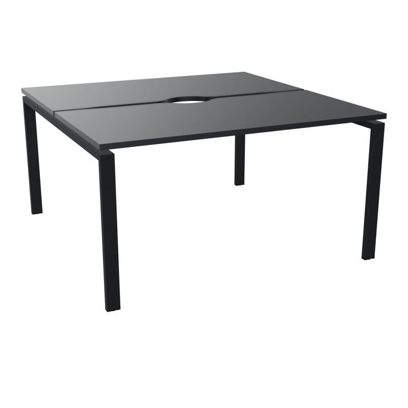 BUR BENCH CONECT L140XP142CM-2 PL+ECHANCRURE 25MM -PIET ARCHE RECT FX    R9 ZP