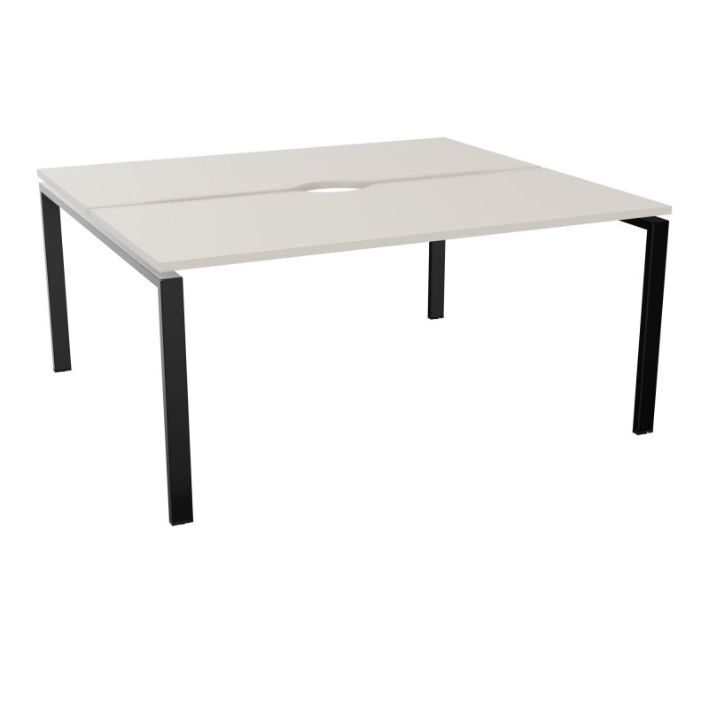 BUR BENCH CONECT L160XP142CM-2 PL+ECHANCRURE 25MM -PIET ARCHE RECT FX N5 SG