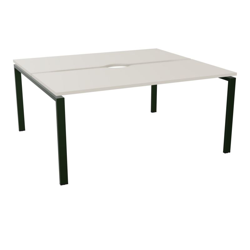 BUR BENCH CONECT L160XP142CM-2 PL+ECHANCRURE 25MM -PIET ARCHE RECT FX N5 ST