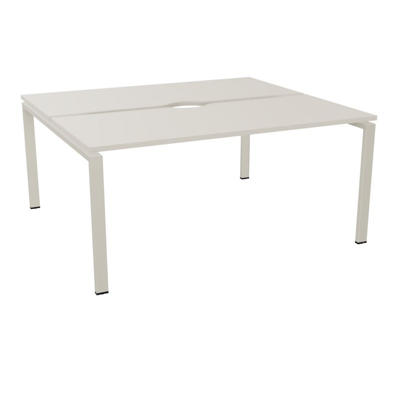 BUR BENCH CONECT L160XP142CM-2 PL+ECHANCRURE 25MM -PIET ARCHE RECT FX N5 ZC