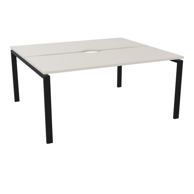 BUR BENCH CONECT L160XP142CM-2 PL+ECHANCRURE 25MM -PIET ARCHE RECT FX N5 ZP