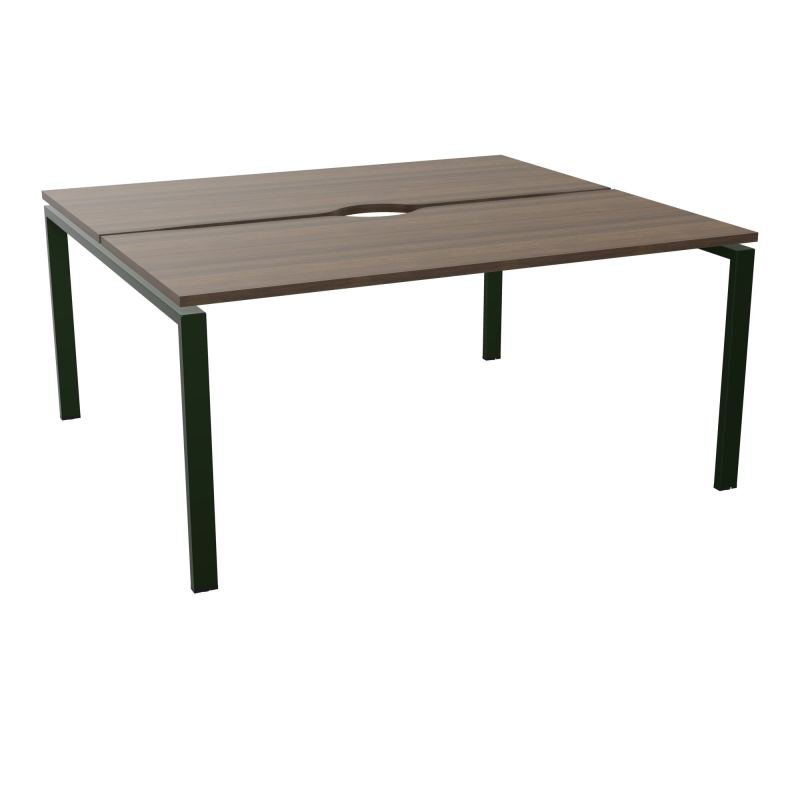BUR BENCH CONECT L160XP142CM-2 PL+ECHANCRURE 25MM -PIET ARCHE RECT FX N6 ST
