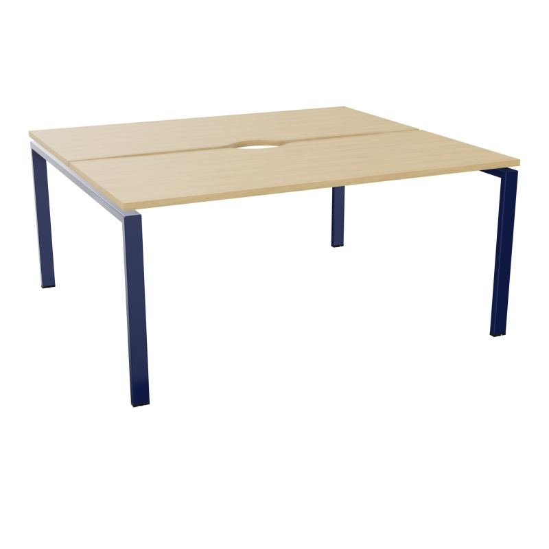 BUR BENCH CONECT L160XP142CM-2 PL+ECHANCRURE 25MM -PIET ARCHE RECT FX    R1 X4