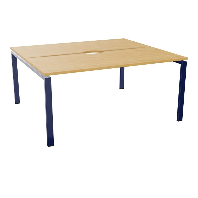 BUR BENCH CONECT L160XP142CM-2 PL+ECHANCRURE 25MM -PIET ARCHE RECT FX    R5 X4