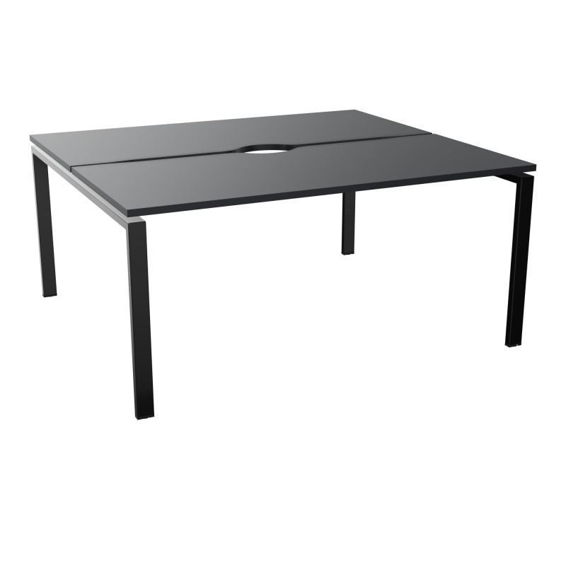 BUR BENCH CONECT L160XP142CM-2 PL+ECHANCRURE 25MM -PIET ARCHE RECT FX    R9 SG