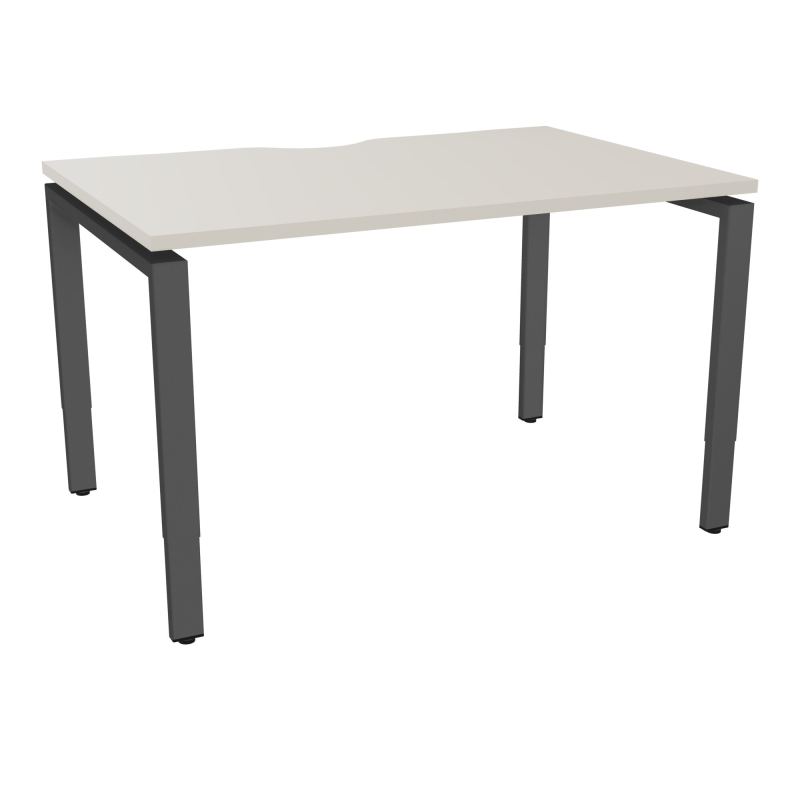 BUR RECT CONECT ECHANCRURE L120XP80CM PIEDS ARCHE RH FIN N5 SC