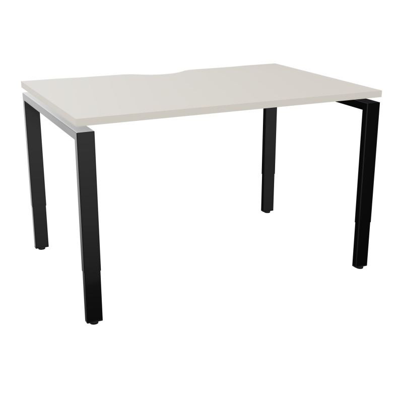BUR RECT CONECT ECHANCRURE L120XP80CM PIEDS ARCHE RH FIN N5 SG
