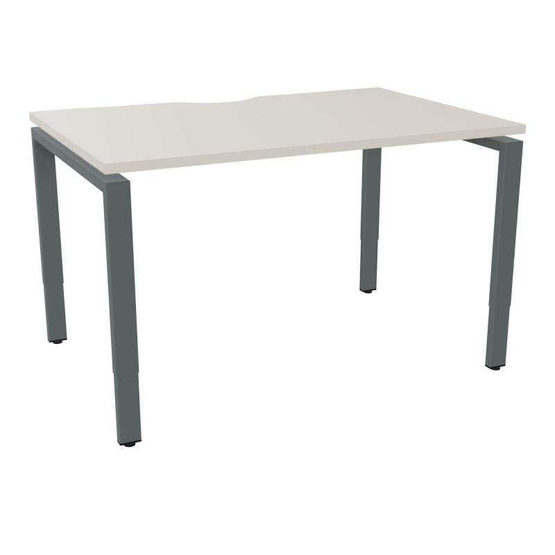 BUR RECT CONECT ECHANCRURE L120XP80CM PIEDS ARCHE RH FIN N5 SU
