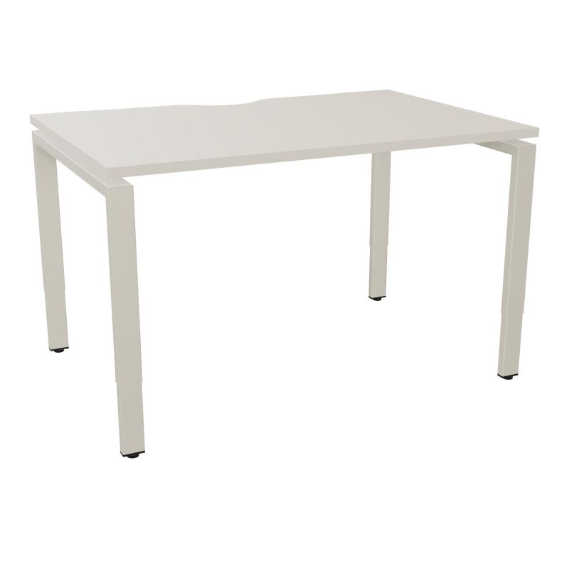 BUR RECT CONECT ECHANCRURE L120XP80CM PIEDS ARCHE RH FIN N5 ZC