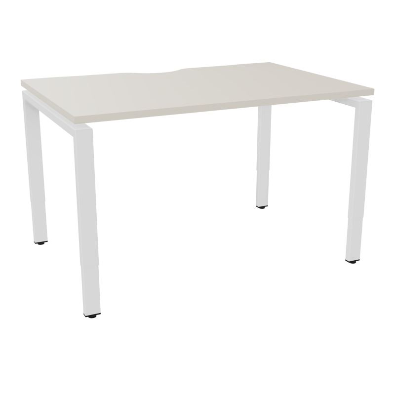 BUR RECT CONECT ECHANCRURE L120XP80CM PIEDS ARCHE RH FIN N5 ZO