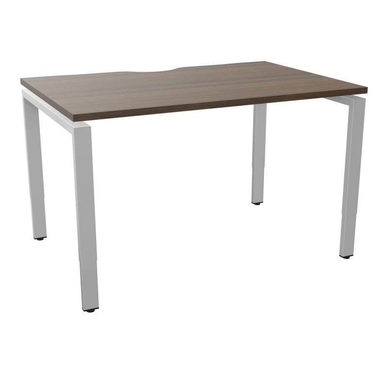 BUR RECT CONECT ECHANCRURE L120XP80CM PIEDS ARCHE RH FIN N6 SA