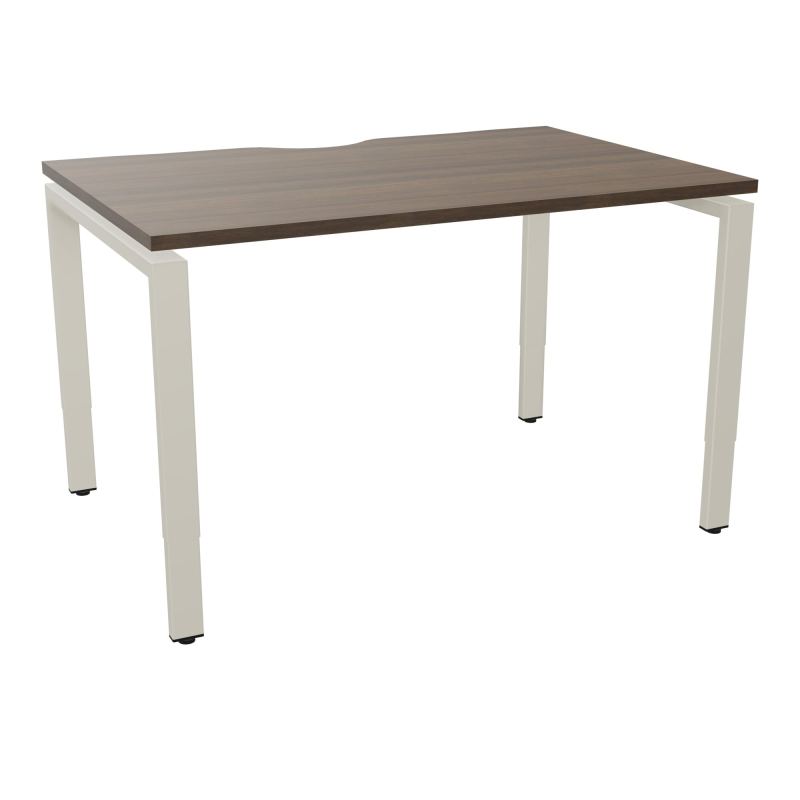 BUR RECT CONECT ECHANCRURE L120XP80CM PIEDS ARCHE RH FIN N6 ZC